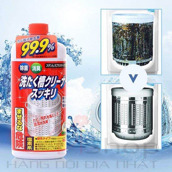 Nước-tẩy-lồng-máy-giặt-Rocket-Nhật-Bản-Loại-bỏ-99,9%-bào-tử-nấm-mốc