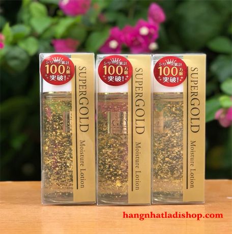 Lotion dưỡng ẩm tinh chất lá vàng (Super Gold Moisture Lotion) 120ml Nhật Bản