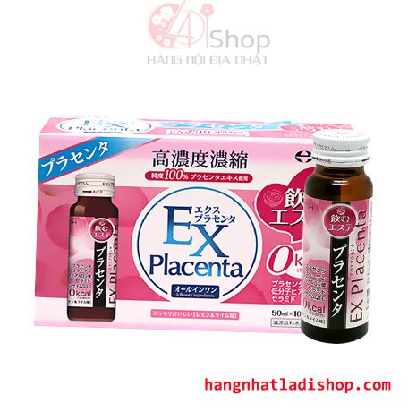 Nước uống nhau thai đẹp da Ex Placenta hộp 10 lọ.